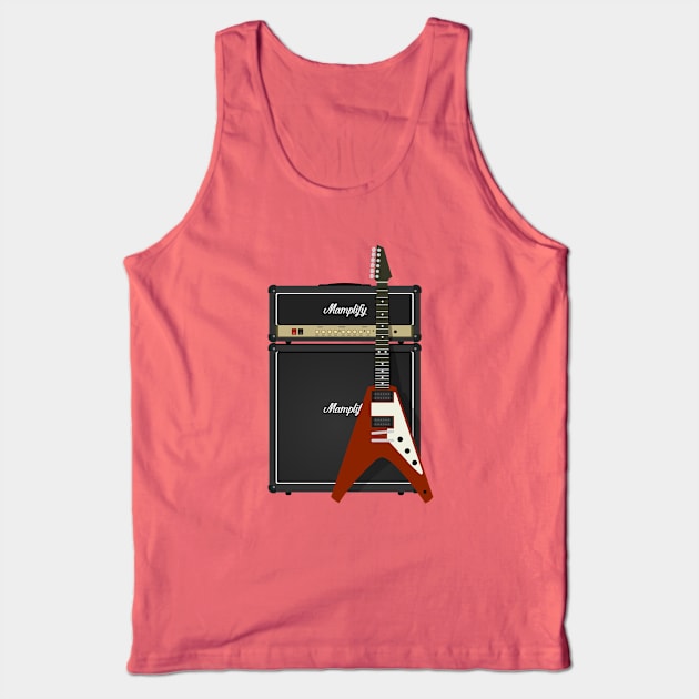 Mamplifier and Flying V Tank Top by d13design